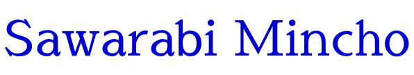 Sawarabi Mincho шрифт
